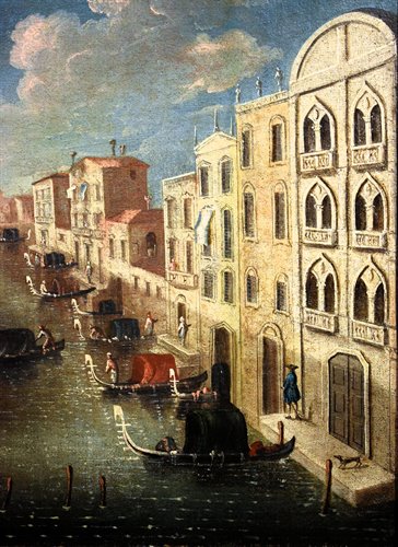 Venezia, sfilata di gondole sul canale